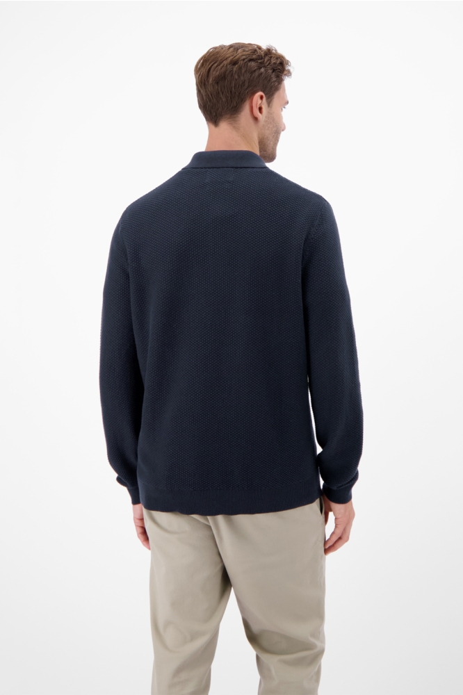 Lerros blauwe heren polo |
