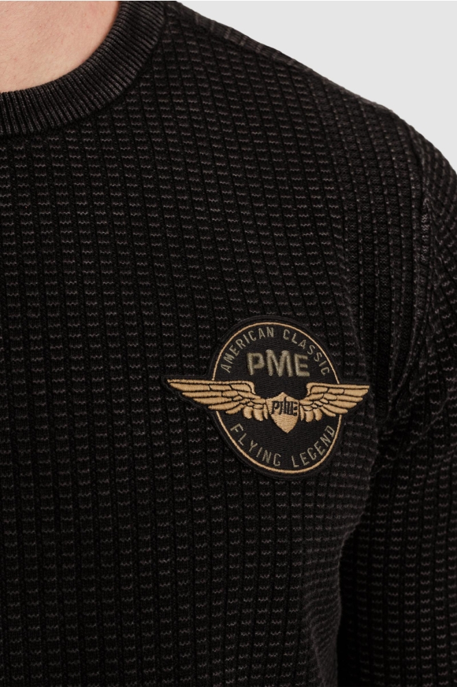 PME legend zwarte heren trui | Close up
