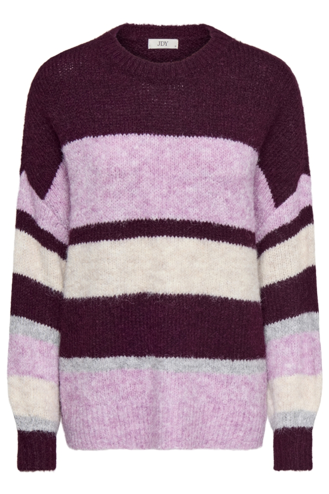 Jacqueline de Yong bordeaux dames trui | Vooraanzicht