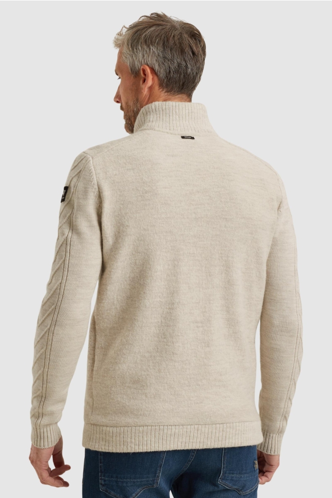 Vanguard beige heren vest | Model achteraanzicht