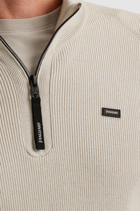Vanguard beige heren trui | Close up