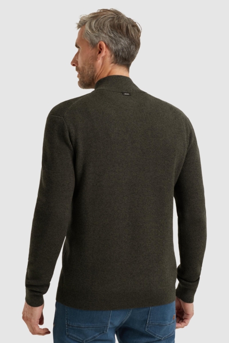 Vanguard groene heren trui | Model achteraanzicht