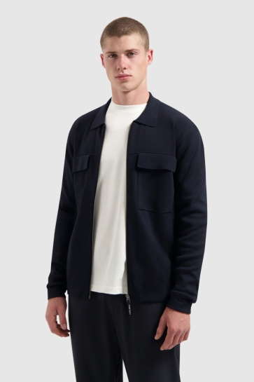 Pure Path REGULAR FIT KNITWEAR 25030817 57 DARK NAVY