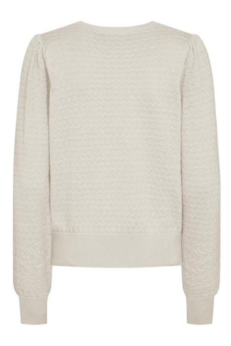 Freequent beige dames trui | Achteraanzicht