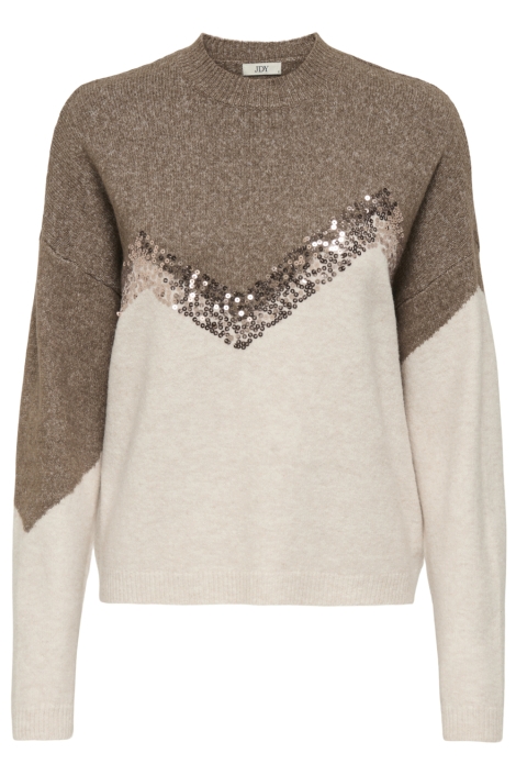 Jacqueline de Yong zand dames trui | Vooraanzicht