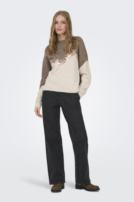 Jacqueline de Yong zand dames trui | Model