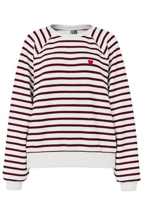 Pieces witte dames sweater | Vooraanzicht