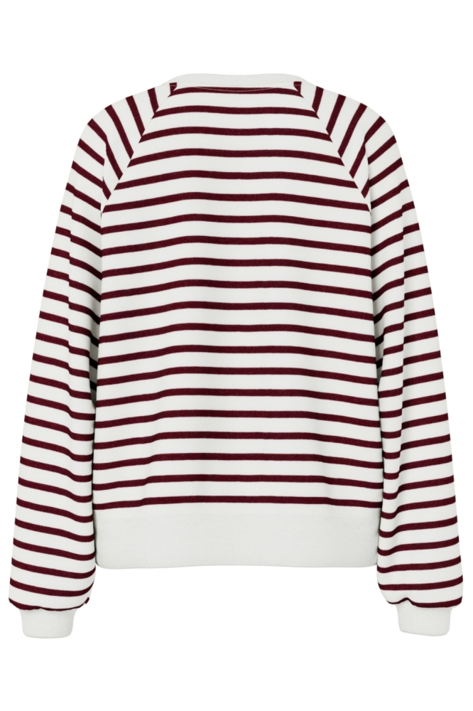 Pieces witte dames sweater | Achteraanzicht