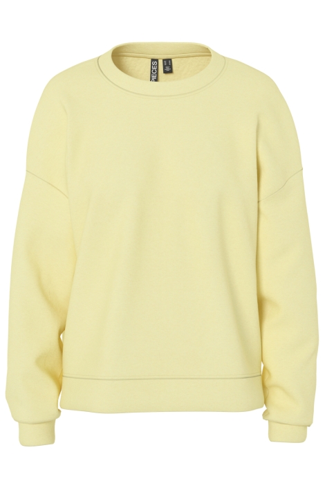 Pieces gele dames sweater | Vooraanzicht