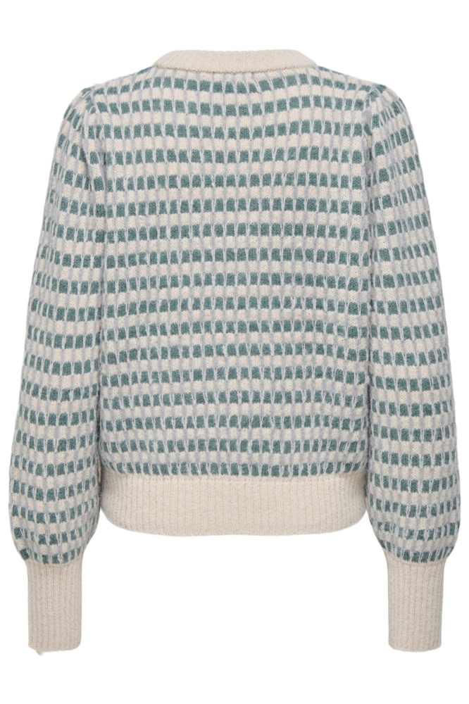 Jacqueline de Yong beige dames trui | Achteraanzicht