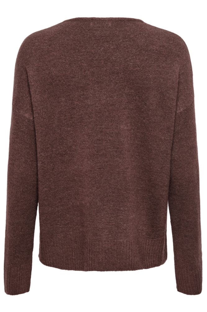 Jacqueline de Yong bruine dames trui | Achteraanzicht
