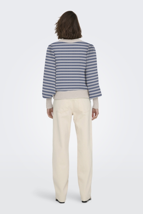 Jacqueline de Yong beige dames trui | Model