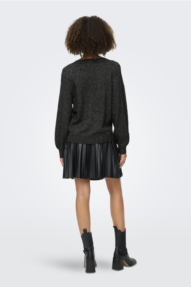 Jacqueline de Yong zwarte dames trui | Model