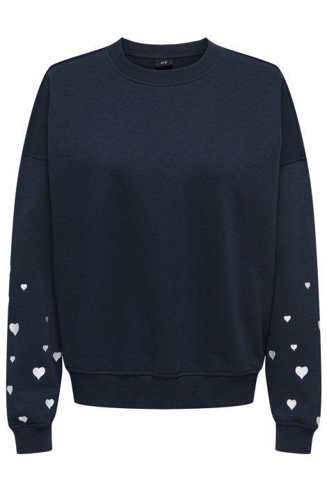 Jacqueline de Yong blauwe dames sweater | Vooraanzicht