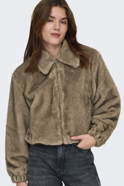 Only taupe dames jas | Model