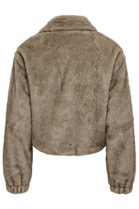 Only taupe dames jas | Achteraanzicht
