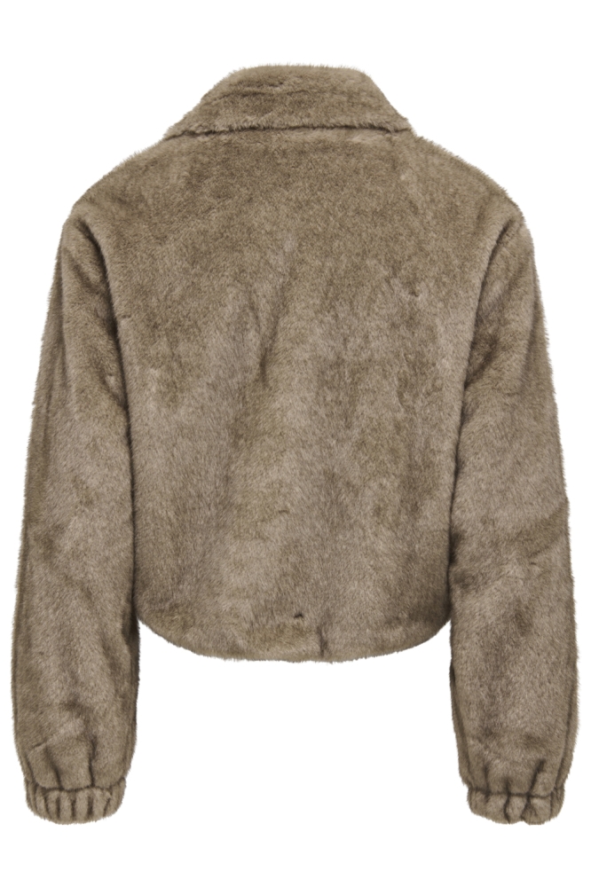 Only taupe dames jas | Achteraanzicht