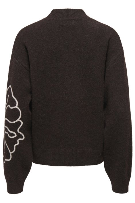 Jacqueline de Yong bruine dames trui | Achteraanzicht