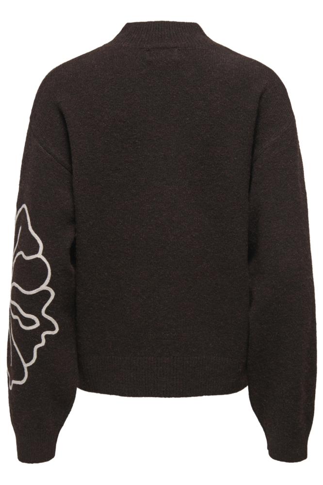 Jacqueline de Yong bruine dames trui | Achteraanzicht