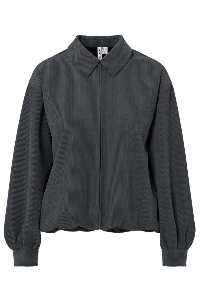 Hypedrop grijze dames jas | Vooraanzicht