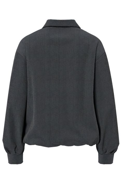 Hypedrop grijze dames jas | Achteraanzicht