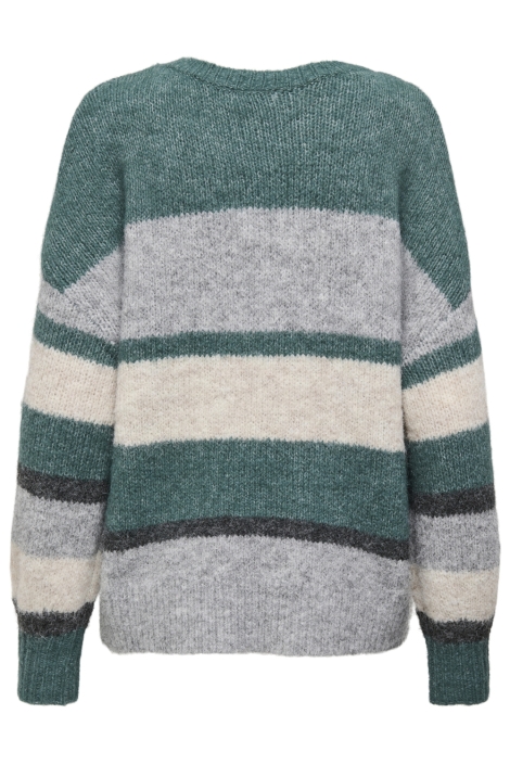 Jacqueline de Yong groene dames trui | Achteraanzicht