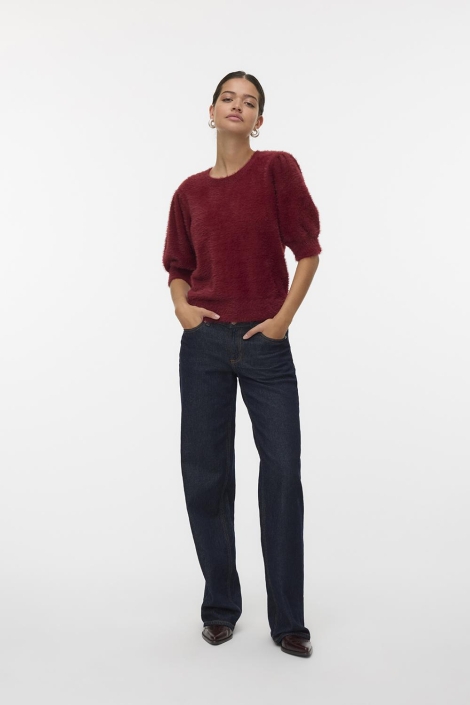 Vero Moda bordeaux dames trui | Model