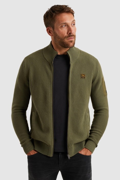 PME legend groene heren vest | Model vooraanzicht
