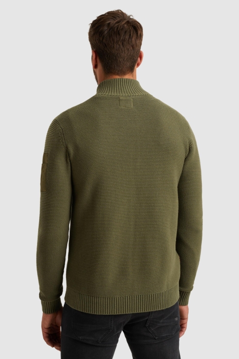 PME legend groene heren vest | Model achteraanzicht