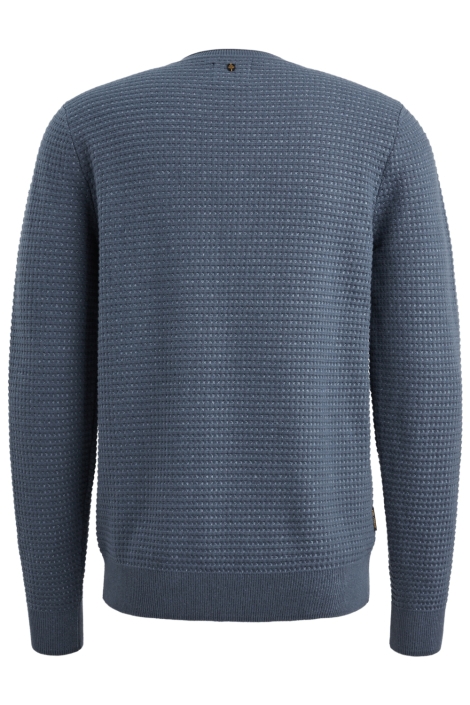 PME legend blauwe heren trui | Achteraanzicht