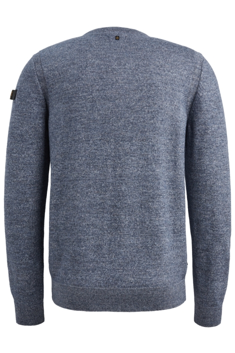 PME legend blauwe heren trui | Achteraanzicht