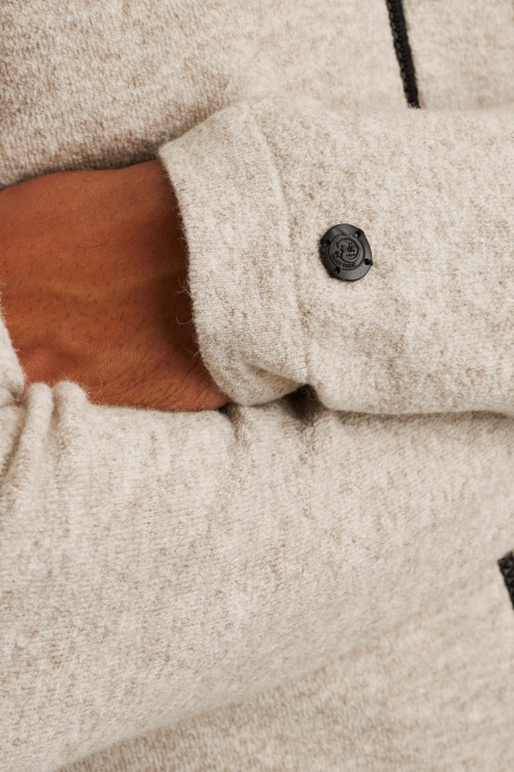 Cast Iron beige heren vest | Close up