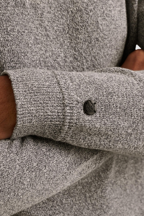 Cast Iron blauwe heren trui | Close up