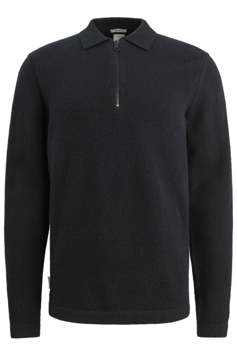 Cast Iron blauwe heren trui | Vooraanzicht