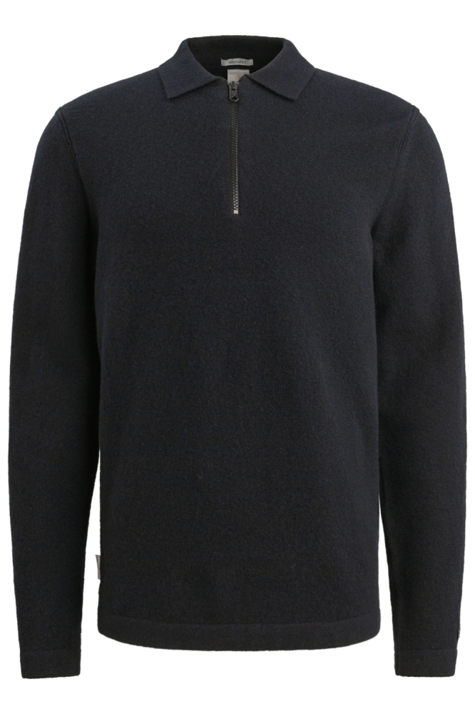 Cast Iron blauwe heren trui | Vooraanzicht