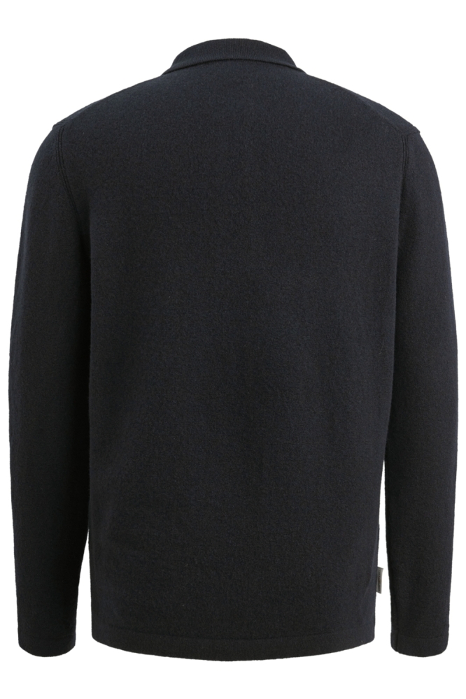 Cast Iron blauwe heren trui | Achteraanzicht