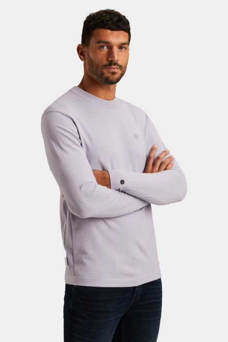 Cast Iron roze heren trui | Model zijaanzicht