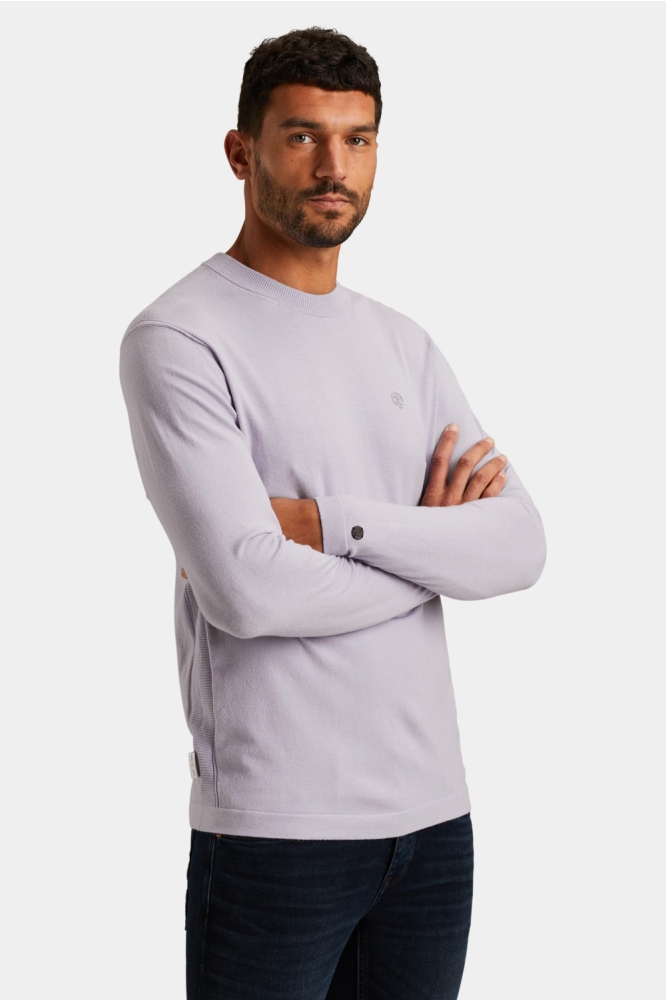 Cast Iron roze heren trui | Model zijaanzicht