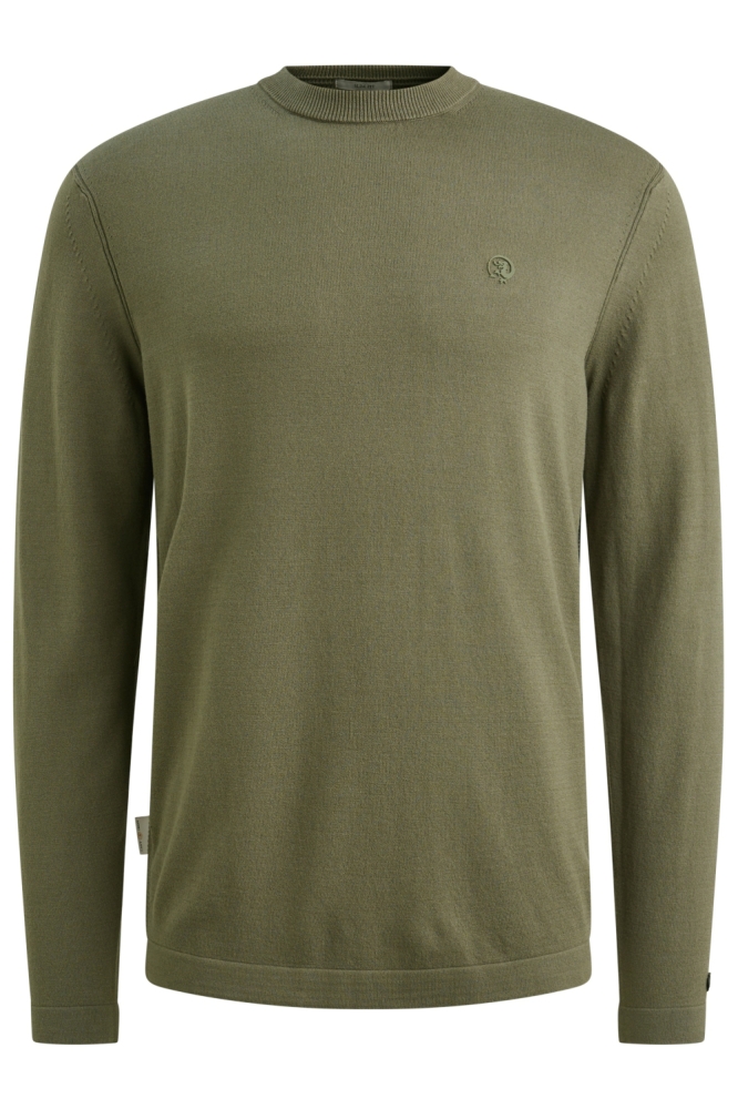 Cast Iron groene heren trui | Vooraanzicht