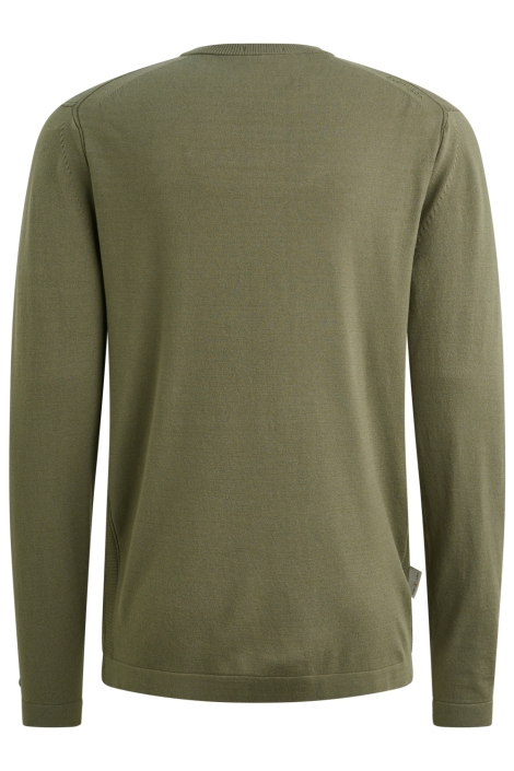 Cast Iron groene heren trui | Achteraanzicht