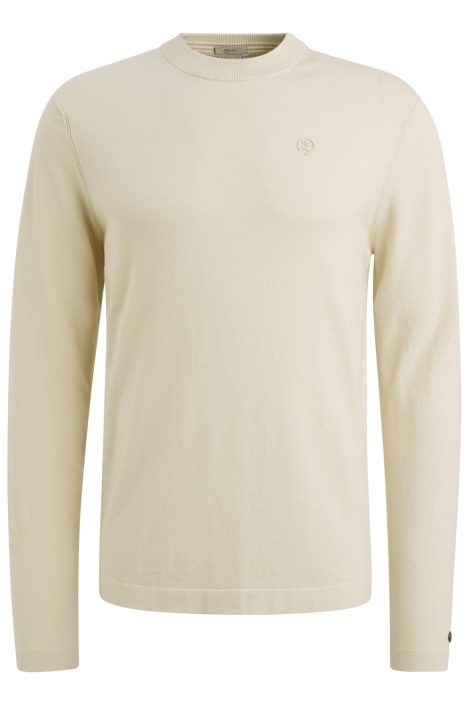 Cast Iron beige heren trui | Vooraanzicht