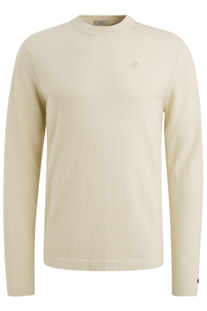 Cast Iron beige heren trui | Vooraanzicht