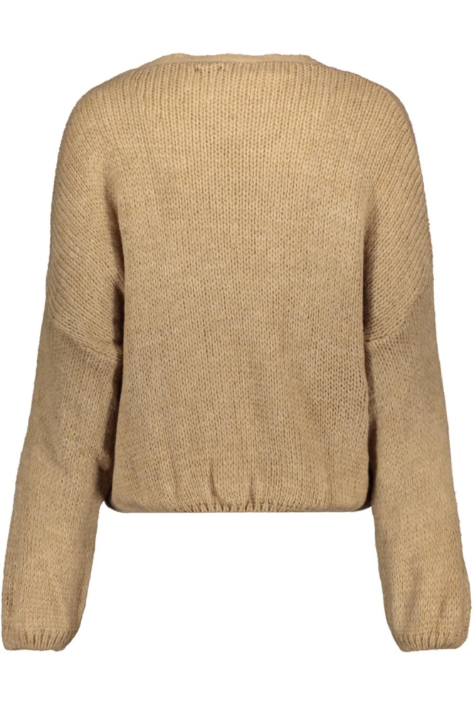 FOS Amsterdam camel dames vest | Achteraanzicht