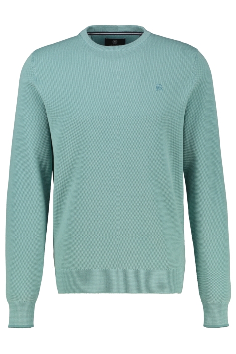 Lerros groene heren trui | Vooraanzicht