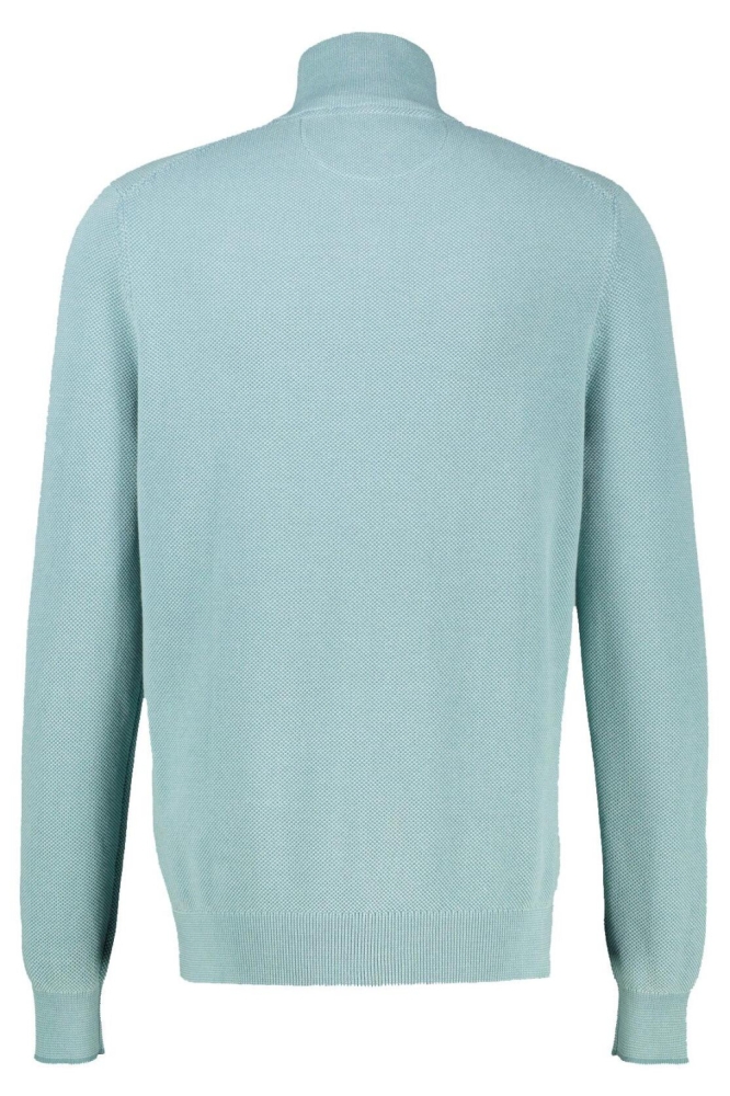 Lerros groene heren trui | Achteraanzicht