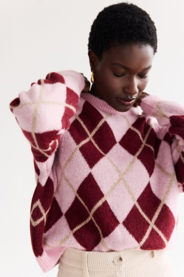 LolaLiza N ARGYLE 04007135 5514 Bordeaux/Pink