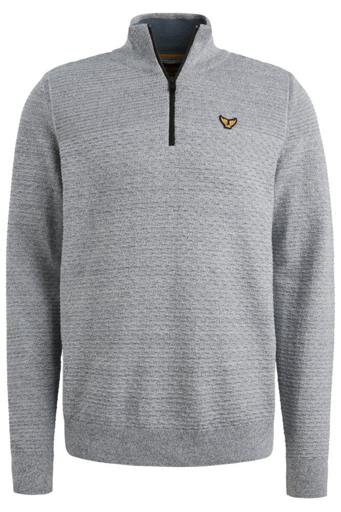 PME legend blauwe heren trui | Vooraanzicht