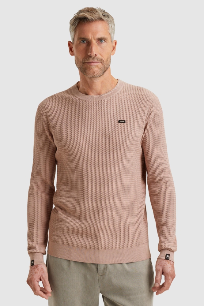 Vanguard roze heren trui | Model vooraanzicht