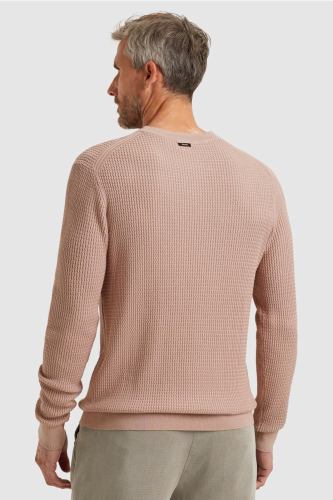 Vanguard roze heren trui | Model achteraanzicht