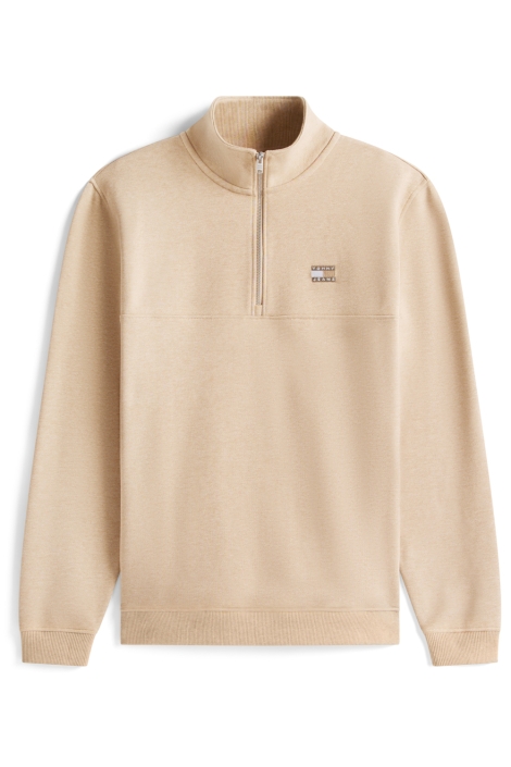 Tommy Jeans zand heren sweater | Vooraanzicht